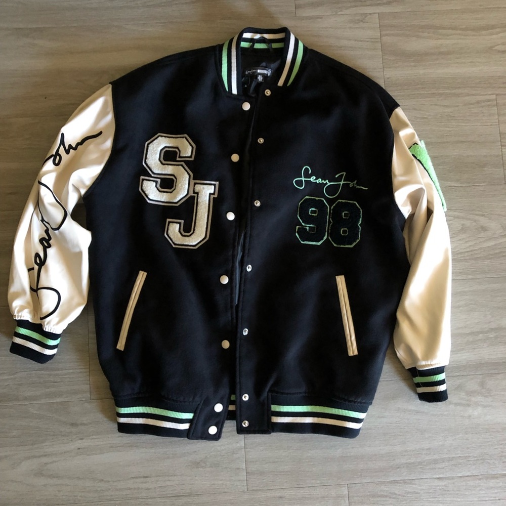 Misguided varsity jacket size 0